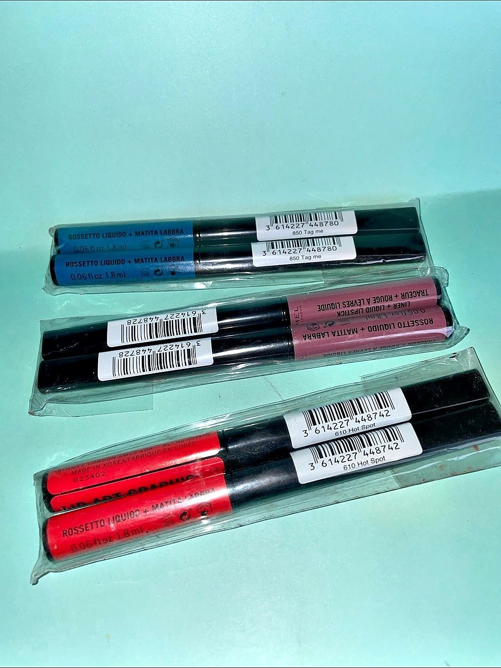 RIMMEL New Liquid Lipstick & Liner x6